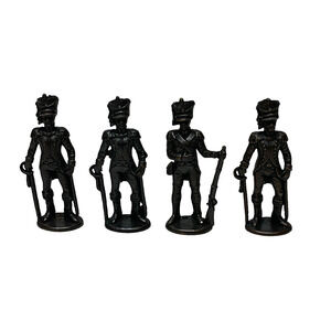 Lot of 4 Vintage Napoleonic French Foot War Soldier 70's 1.5" Metal Rare Figure